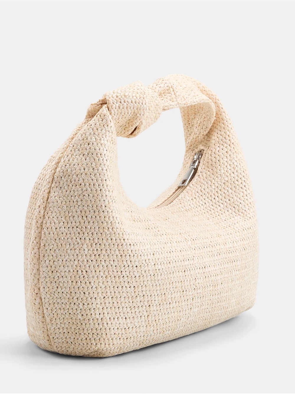 Commense Knotted Woven Straw Hobo. Handbag